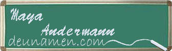 Maya Andermann Visitenkarte